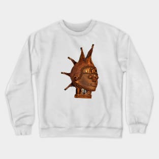 Golden Metal Punk Girl Crewneck Sweatshirt